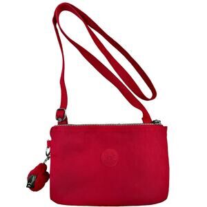 Kipling Crossbody Adj Crossbody Shoulder Bag Hot Pink Lobke Pink Gorilla Zip
